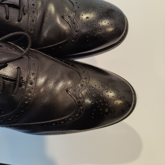 Johnson Murphy Black Leather Lace-up Dress Shoes main image 7